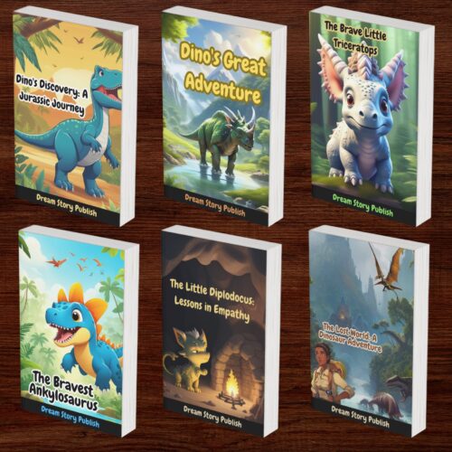 Dive into Dino Fun: 170 Coloring Pages + 10 Exciting Stories! - Image 5